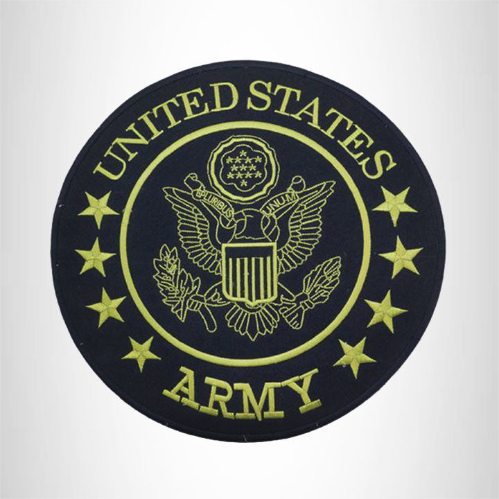 Copy of United States Army 9.75" Round Center Patch Green on Black