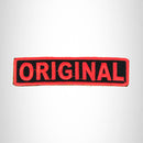 ORIGINAL Red on Black Small Patch Iron on for Biker Vest SB699