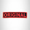 ORIGINAL Red on Black Small Patch Iron on for Biker Vest SB699
