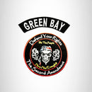 GREEN BAY Defend Your Rights the 2nd Amendment 2 Patches Set for Vest Jacket