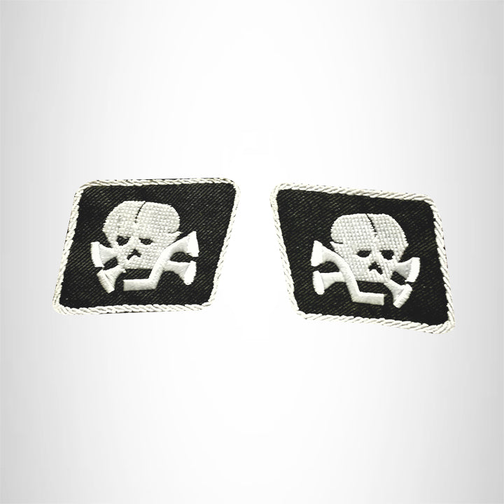 DEATH SKULL COLLAR SET L2 Small Patch Iron on for Vest Jacket SB673