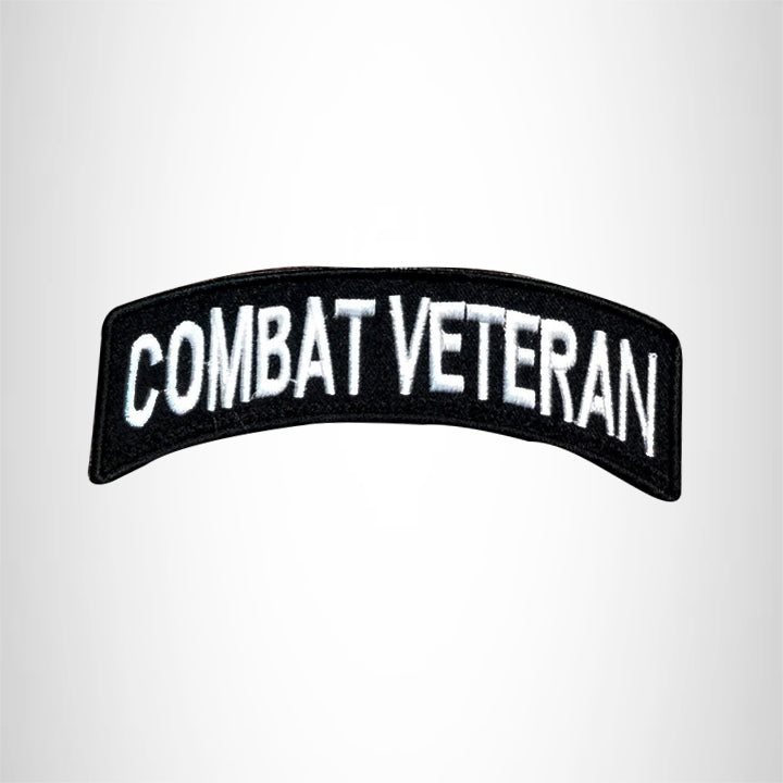 Combat Veteran American Veterans Small Military Rocker Patch
