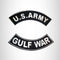 U.S. Army Gulf War Iron on 2 Patches Set Sew on for Vest Jacket