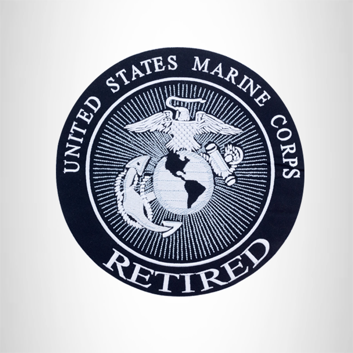 United States Marine Corps retired Iron on Center Patch for Biker Vest CP173