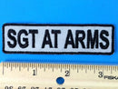 SGT AT ARMS Patch Motorcycle Club Rank Officer Reflective Patches for Vest Night Visiblity-STURGIS MIDWEST INC.