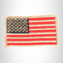 U.S Flag Red Silver and Blue Small Patch Iron on for Biker Vest SB789