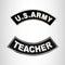 U.S. Army Teacher Iron on 2 Patches Set Sew on for Vest Jacket