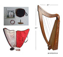 22 strings Lever harp Rose Wood Celtic Design New with Padded Gig Bag - STURGIS MIDWEST INC.