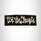 We the People White on Black with Silver Boarder Small Patch Iron on for Biker Vest SB765