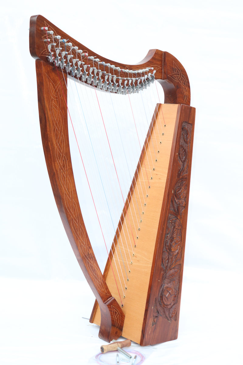 Musical Instrument 22 Strings Lever Celtic Irish Harp