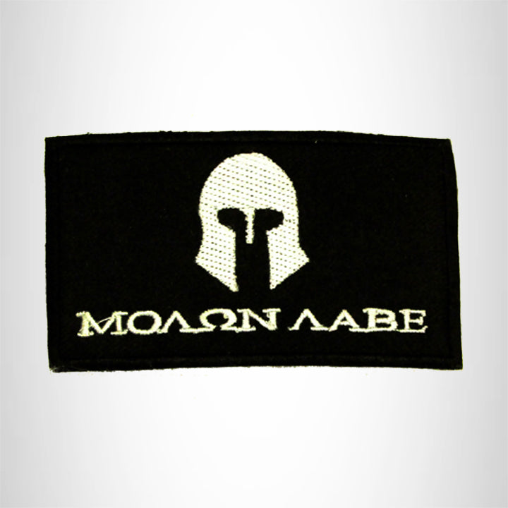 MO??N ?ABE Silver on Black Small Patch Iron on for Biker Vest SB754