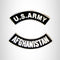 U.S. Army Afghanistan Iron on 2 Patches Set Sew on for Vest Jacket