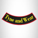TYNE AND WEAR Bottom Rocker Iron on Patch for Biker Vest BR452