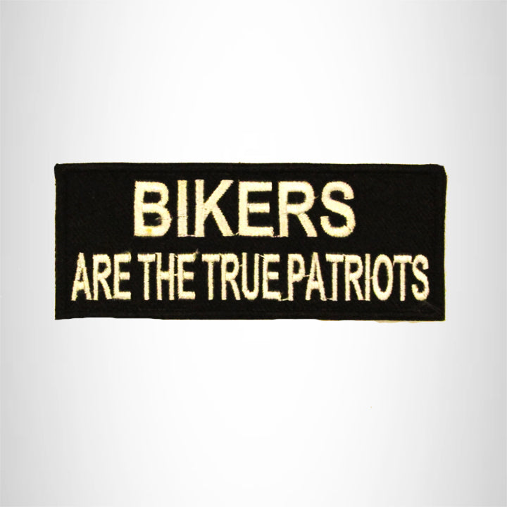 Bikers are the True Patriots Small Patch Iron on for Biker Vest SB801