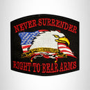 NEVER SURRENDER Small Patch Iron on for Vest Jacket SB665