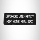 Divorced and Ready for Iron on Small Patch for Motorcycle Biker Vest SB1012