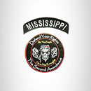 MISSISSIPPI Defend Your Rights the 2nd Amendment 2 Patches Set for Vest Jacket