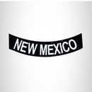 NEW MEXICO White on Black Bottom Rocker Patch for Vest Jacket BR386