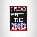 I PLEAD THE 2ND US FLAG Iron on Small Patch for Biker Vest SB887
