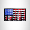 USA FLAG OF I PLEAD Iron on Small Patch for Biker Vest SB891