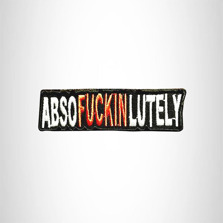 ABSOFUCKINLUTELY Small Patch Iron on for Vest Jacket SB639
