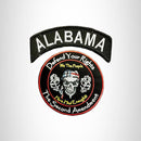 ALABAMA Defend Your Rights the 2nd Amendment 2 Patches Set for Vest Jacket