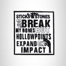 STICKS AND STONES Iron on Small Patch for Biker Vest SB901