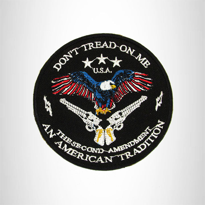 DON'T TREAD ON ME with EAGLE Iron on Small Patch for Biker Vest SB910