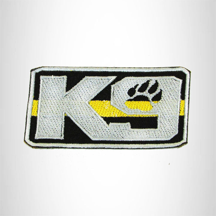 K9 Blue Gray with Black Iron on Small Patch for Biker Vest SB919