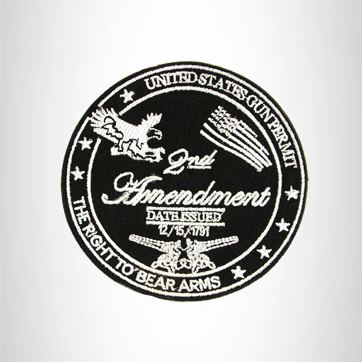 2nd Amendment the Right Iron on Small Patch for Biker Vest SB913