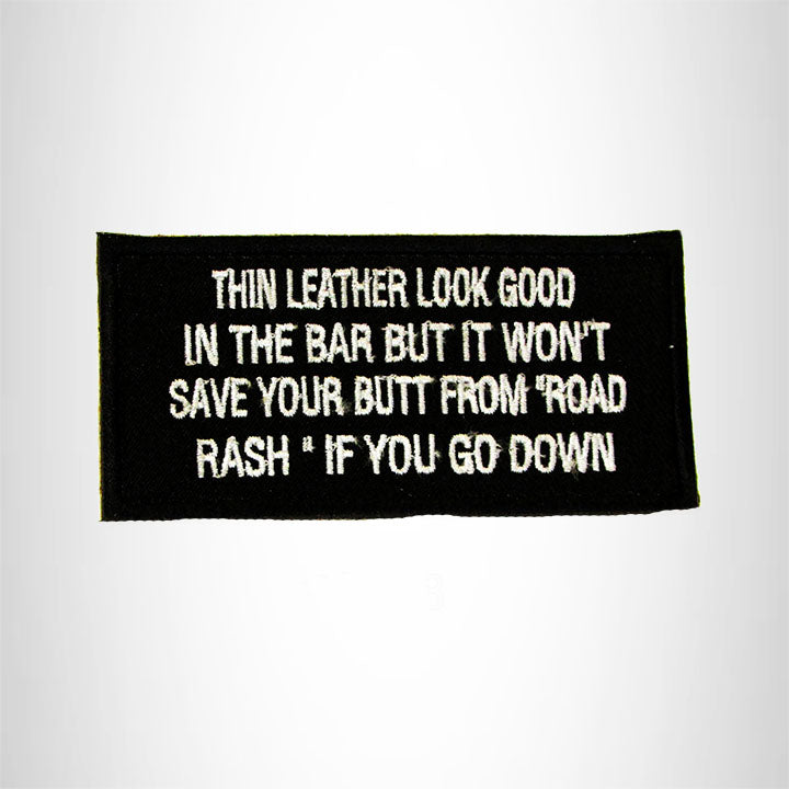 Thin Leather Look Good in the Bar Iron on Small Patch for Biker Vest