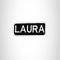 Laura Iron on Name Tag Patch for Biker Vest NB132