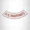 U.S. Marines Copper on White Bottom Rocker Iron on Patch for Biker Vest BR471