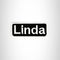 Linda Iron on Name Tag Patch for Biker Vest NB131