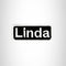 Linda Iron on Name Tag Patch for Biker Vest NB131