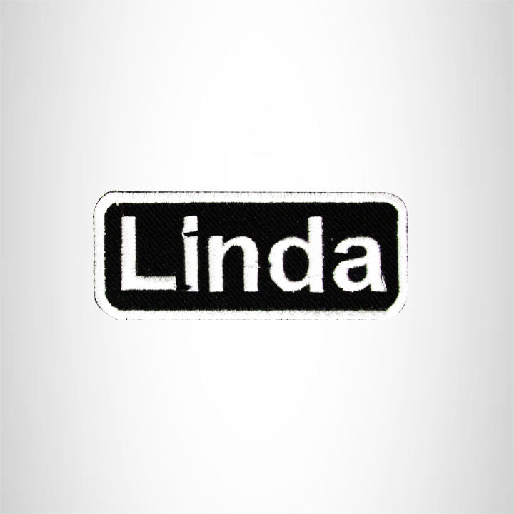 Linda Iron on Name Tag Patch for Biker Vest NB131