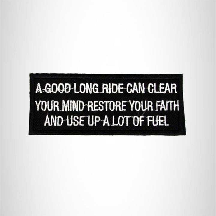 Small Patch A Good Long Ride Can Iron on for Biker Vest SB988
