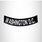 WASHINGTON D.C White on Black Bottom Rocker Patch for Vest Jacket BR401