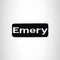 Emery Iron on Name Tag Patch for Motorcycle Biker Jacket and Vest NB160