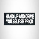 Hang Up and Drive Small Patch Iron on for Vest Jacket SB505