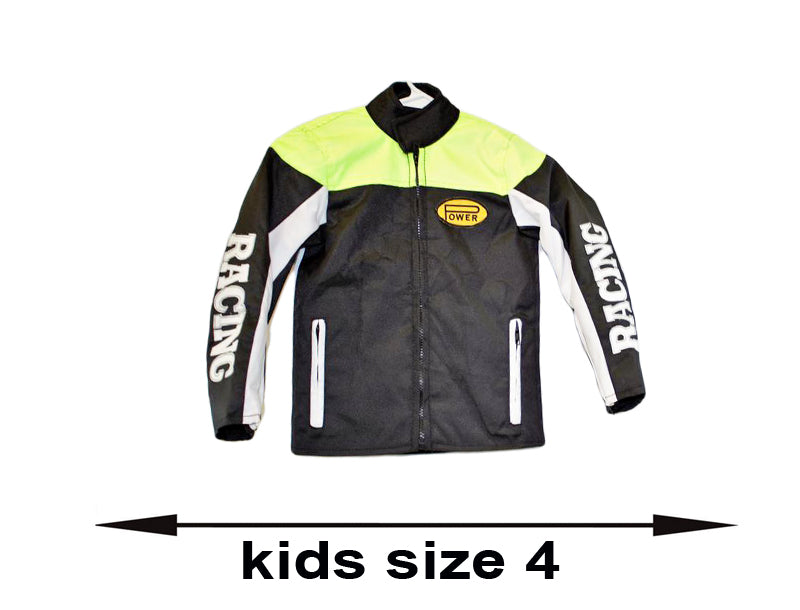 motorcycle kids jacket green/black Usa mode motor usa classics size 4-STURGIS MIDWEST INC.