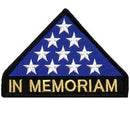 US Flag In Memoriam Triangle Patch Stars for vest jacket size SB466-STURGIS MIDWEST INC.
