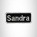 Sandra Iron on Name Tag Patch for Biker Jacket and Vest NB137