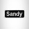 Sandy Iron on Name Tag Patch for Biker Jacket and Vest NB138