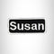 Susan Iron on Name Tag Patch for Biker Jacket and Vest NB139