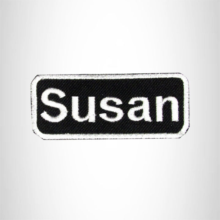 Susan Iron on Name Tag Patch for Biker Jacket and Vest NB139