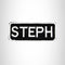 Steph Iron on Name Tag Patch for Motorcycle Biker Jacket and Vest NB140