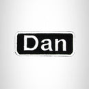 Dan Iron on Name Tag Patch for Motorcycle Biker Jacket and Vest NB149