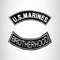 U.S MARINES BROTHERHOOD 2 Patches Set Sew on for Vest Jacket