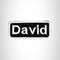 David Iron on Name Tag Patch for Motorcycle Biker Jacket and Vest NB152
